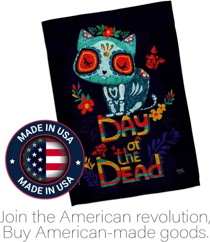 Vista 5 de Dia De Los Muertos Decoraciones Otoño Día de Muertos Decoración Habitación Hogar Mexico Mexicanos Ourdoor Interior Halloween Bandera Tapiz Césped