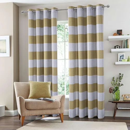 Vista 36 de always4u - Cortinas de cuadros beige con ojales, aspecto de lana, modernas para sala de estar y dormitorio, decoración del hogar, cortinas a