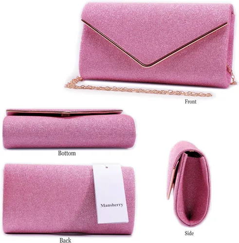 Vista 18 de Bolso de noche para mujer, bolso de fiesta brillante para mujer, bolso de fiesta de boda