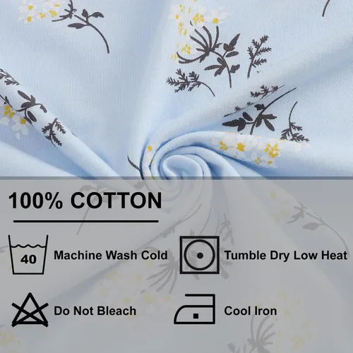 Vista 7 de Keyocean. - Camisón largo para mujer, de algodón, suave, ligero, ropa de dormir y de descanso para el verano.