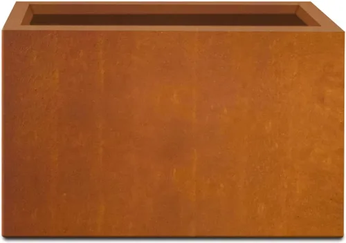 Vista 3 de Kante Macetero rectangular de hormigón de 23.2 pulgadas de largo, macetas grandes para interiores y exteriores con orificio de drenaje y tapón