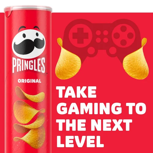 Vista 17 de Pringles Papas fritas de patata, aperitivos para el almuerzo, aperitivos para llevar, original, lata de 5.2 onzas (1 lata)