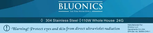 Vista 8 de Bluonics Sistema purificador de filtro de agua de pozo de carbono y sedimentos UV de 110 W con puertos NPT de 1 pulgada, UV de 24 GPM con 3 filtros