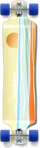 Vista 35 de Yocaher Earth Series - Patinetas completas Longboard con BlackWidow Premium 80A Grip Tape Aluminio Truck ABEC-9 Rodamiento 2.756 in Ruedas