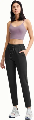 Vista 6 de KUTAPU Women Golf Pants Straight Leg Drawstring Ankle Pants Athletic Sweatpants with Pockets