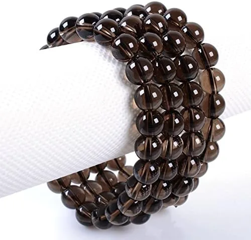 Vista 2 de Justinstones Pulsera de gemas semipreciosas de cuentas redondas de 8 mm, pulsera de 7 pulgadas diseño de gemas semipreciosas, unisex
