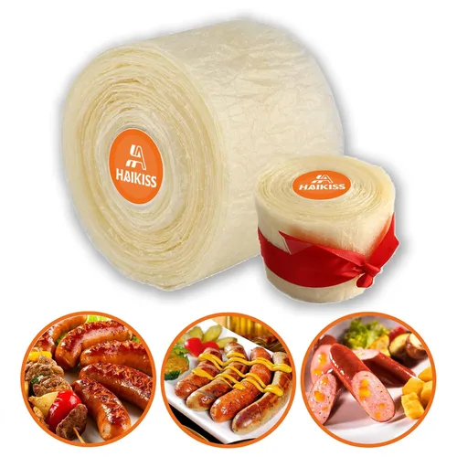 Vista 10 de HAIKISS Carcasa de salchicha de secado comestible, tripas naturales para salchichas caseras sabrosas, salchichas de desayuno, perrito caliente