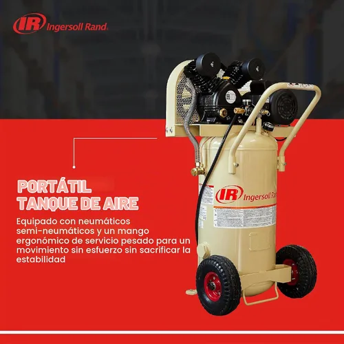 Vista 5 de Ingersoll Rand P1.5IU-A9 2hp 20 gal Compresor de una etapa (115/1) 42663401 Delivers 5.2 CFM at 90 PSI, features a 20-gallon tank and durable