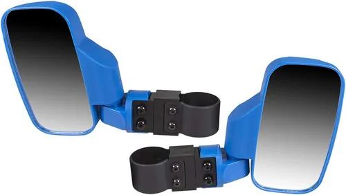 Vista 2 de NICHE Blue Offroad - Juego de espejo retrovisor lateral para vehículo utilitario lateral x lateral UTV con barra de jaula antivuelco Pro-Fit For