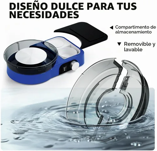 Vista 5 de Catcrafter Rueda de cerámica para niños - Mini kit de cerámica para adultos Azul