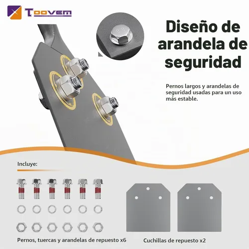 Vista 4 de TOOVEM - Kit de raspador de suelo SDS Plus de 4 pulgadas para martillos rotativos SDS-Plus