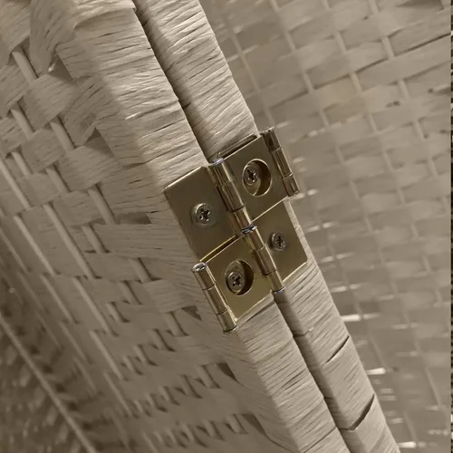 Vista 7 de Sorbus Divisor de habitación de 8 paneles de 6 pies de alto, pantalla de privacidad, paneles extra anchos con doble bisagra, doble tejido de Beige