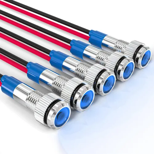Vista 8 de GASHER Luz indicadora de ahorro de energía LED colorida de 5PCS 12V 20mA Colorido