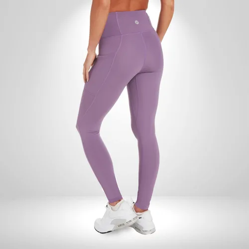 Vista 2 de Zippy - Leggings suaves de cintura alta para mujer, leggings suaves de 28 pulgadas, pantalones de yoga con bolsillos, color negro