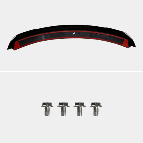 Vista 4 de Spec-D Tuning Alerón trasero ABS negro brillante para maletero compatible con modelos Ford Mustang 2015-2022