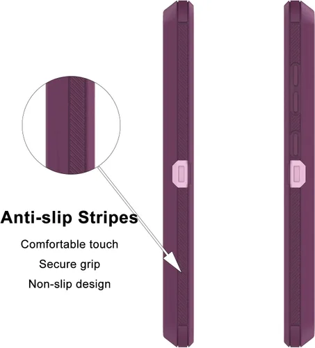 Vista 6 de Funda para Galaxy A51 4G (no compatible con la versión A51 5G), a prueba de golpes, resistente, de plástico duro, parachoques de goma de plástico