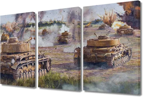 Vista 47 de Lienzo decorativo para pared de niños, decoración de dormitorio de adolescentes de la Segunda Guerra Mundial, imágenes en pared para decoración