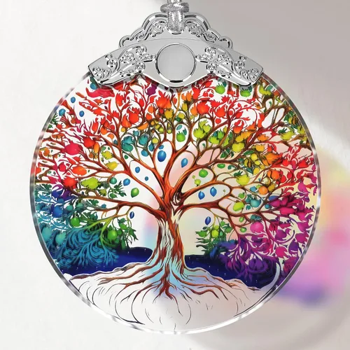 Vista 17 de Adorno de vitral, adornos de Navidad, decoraciones de árbol de Navidad, decoración de mariposa de Navidad, adornos de mariposa para árbol