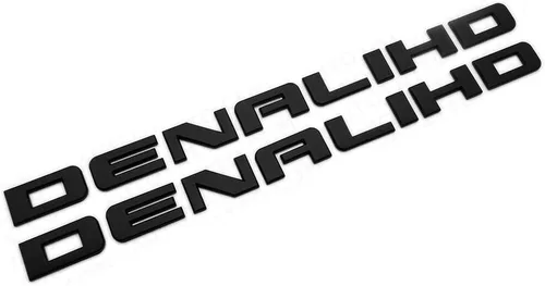 Vista 5 de 2X Emblema de placa de nombre para puerta lateral y puerta trasera de Denali HD en 3D, de repuesto para Denali (cromo)