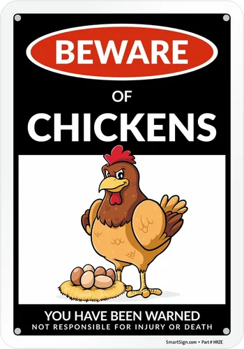 Vista 19 de SmartSign Funny Beware Of Bearded Dragons - Letrero de advertencia de 10 x 7 pulgadas, aluminio laminado sin óxido de 40 mil, letreros de metal