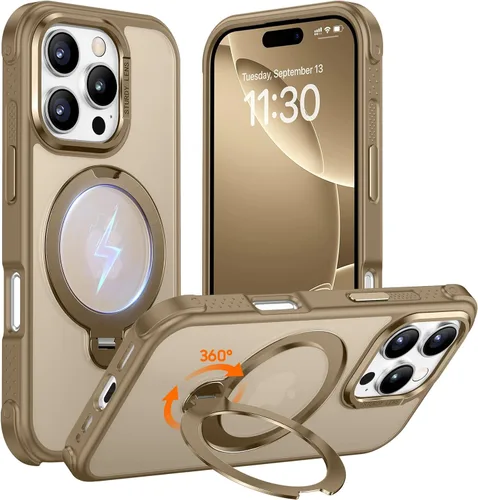 Vista 38 de Magnética para iPhone 12 e iPhone 12 Pro Funda, [con Soporte de Anillo Magnético Invisible Giratorio 360°][A Prueba de Golpes][Compatible