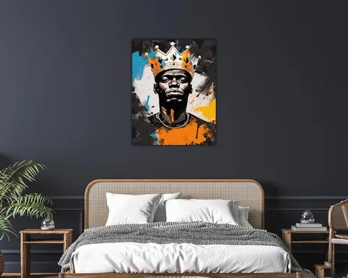 Vista 59 de Arte de pared afroamericano, decoración de rey y reina bailarín negro para sala de estar, arte de pareja de amor negro para dormitorio, lienzo