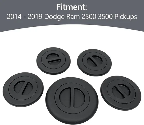 Vista 3 de Kit de cubierta de enchufe de cama compatible con Dodge Ram 2500 3500 2014-2019 Reemplaza 68225506AA camiones remolque Prep Group