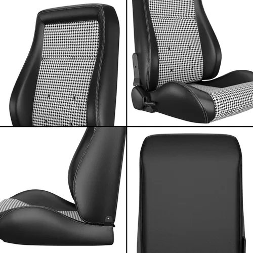 Vista 7 de Asientos universales de carreras, asientos de cubo con deslizadores dobles, asientos deportivos para automóvil, simulador de conducción, asientos