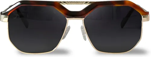 Vista 3 de Technigadgets Gafas de sol de acetato con montura octogonal vintage para hombres y mujeres Benjamin Gafas de sol