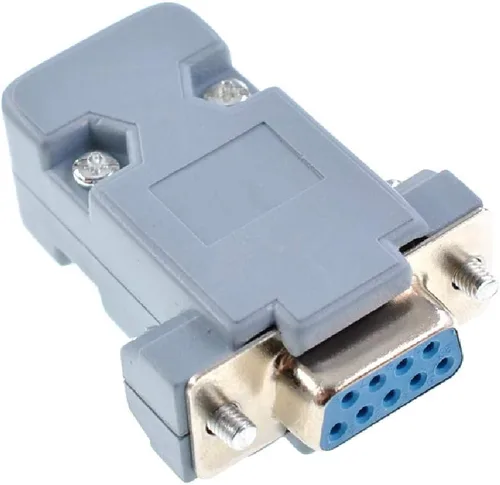 Vista 4 de DB9 Hembra 9 Pin Tipo de soldadura D-Sub Conector con capucha 10 Femenino