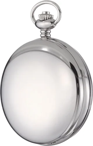 Vista 3 de Charles-Hubert, Paris 3904-W Premium Collection - Reloj de bolsillo mecánico de acero inoxidable con acabado pulido, doble caja Hunter, Multi
