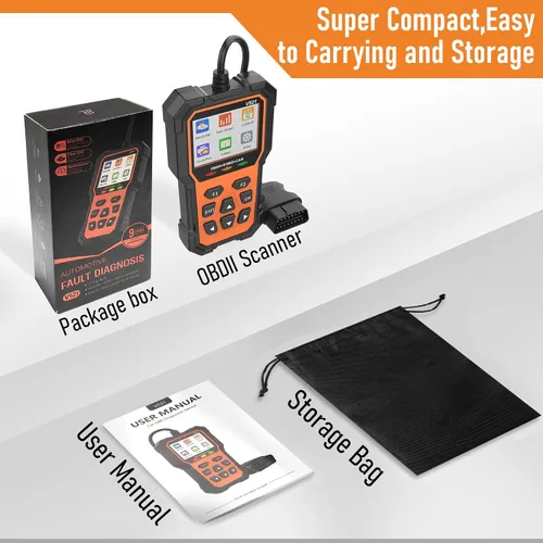 Vista 7 de Herramienta de diagnóstico escáner OBD2, escáneres OBD2 profesionales para coche, lector de código de motor con luz de comprobación y función