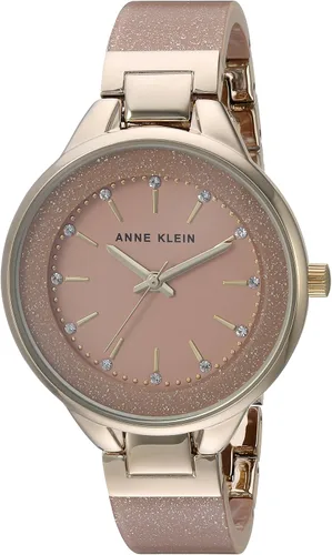 Vista 9 de Anne Klein Reloj de pulsera de resina acentuada con cristal prémium para mujer