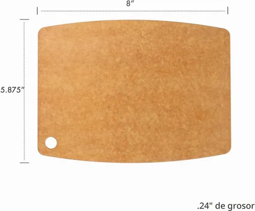 Vista 2 de Dexas - Tabla de cortar compuesta de fibra natural, apta para lavavajillas, tabla de preparación de cocina, apta para cuchillos, 8 x 5.875 pulgadas