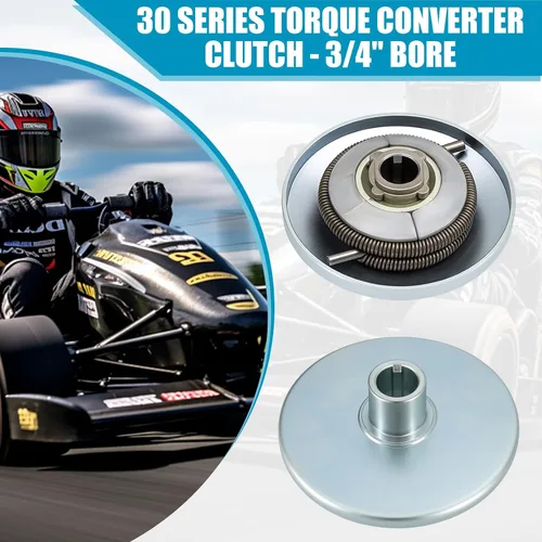 Vista 6 de Embrague convertidor de par serie 30, embrague Go Kart de 3/4 pulgadas con correa de transmisión Go Cart 203589 para compatible con Comet 219552