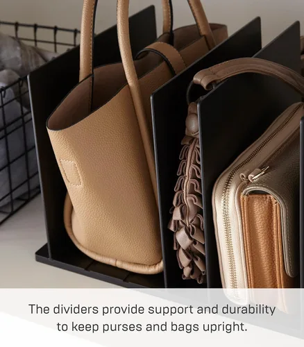 Vista 4 de YAMAZAKI Inicio Smart Monedero OrganizadorDivisor de Bolsa Para Estante de Armario - Plástico Abs