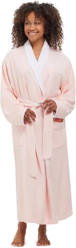 Vista 14 de Bata monarca/ciprés unisex de tejido suave y microfibra, color blanco