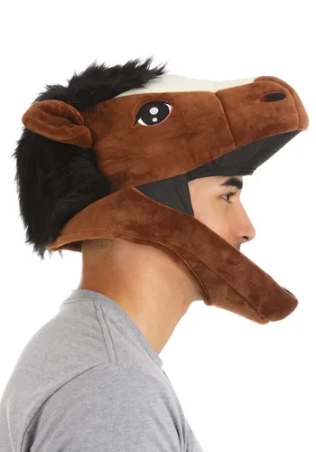 Vista 3 de Sombrero de Disfraz de Caballo Marrón Jawesome Multicolor