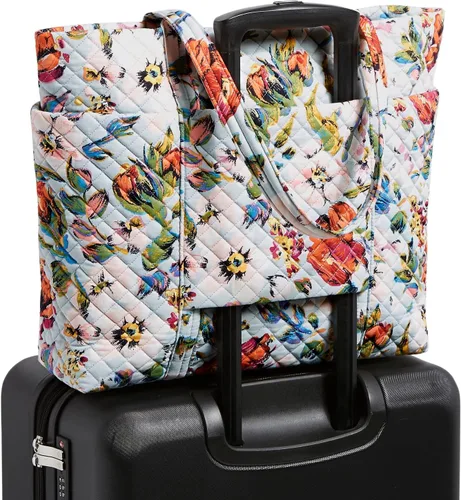 Vista 7 de Vera Bradley Bolso de mano Vera de lujo de algodón
