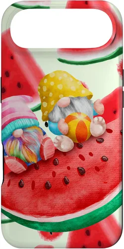 Vista 27 de Summertime with My Gnomies Watermelon Retro Beach Summer Case for iPhone 17