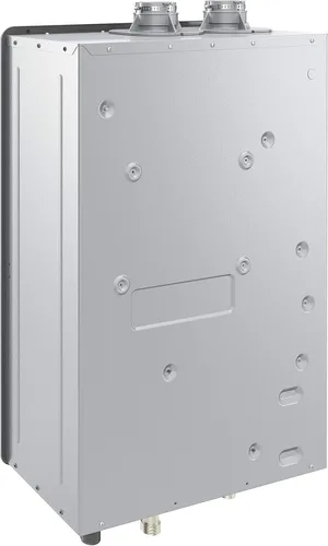 Vista 2 de Rheem Prestige - Calentador de agua sin tanque de gas natural interior de alta eficiencia 9.5GPM
