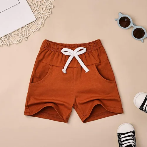 Vista 5 de Ropa para bebé niño pequeño, trajes de verano de manga corta, camiseta y pantalones cortos, conjunto de ropa para niños de 12 meses a 4 años