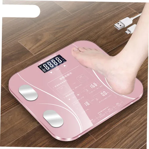 Vista 9 de Báscula de peso inteligente Báscula de grasa corporal Monitor de salud doméstica (sin batería)