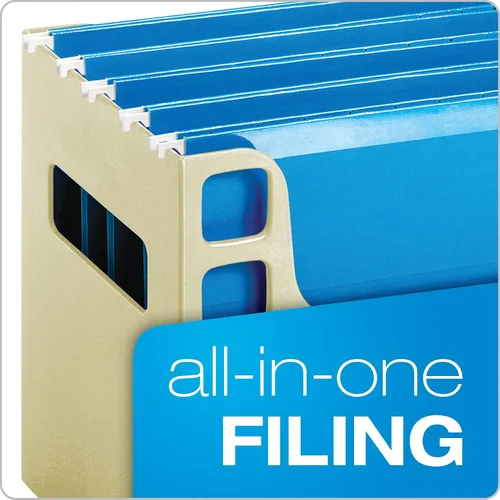 Vista 2 de Pendaflex Desktop File, 9-1/2" H x 12-1/4" W x 6" D, Putty, Each (23010EE) (Pack of 4)