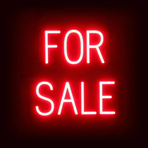 Vista 16 de SpellBrite Letrero de venta para empresas Señales relacionadas con la venta con aspecto de neón, luces LED blancas 16.3 x 6.3 pulgadas Blanco