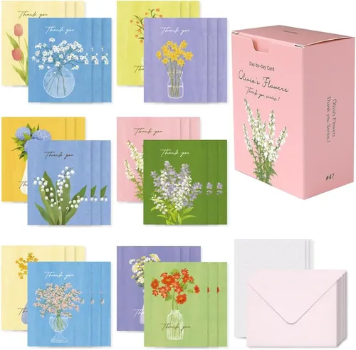 Vista 43 de Monolike Tarjeta Día a Día, 105 Luna - Mezcla de 48 mini tarjetas individuales, 24 sobres Paquete