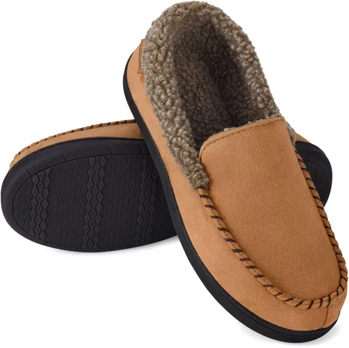 Vista 2 de Mocasines para hombre, con forro polar, espuma viscoelástica, para interiores y exteriores