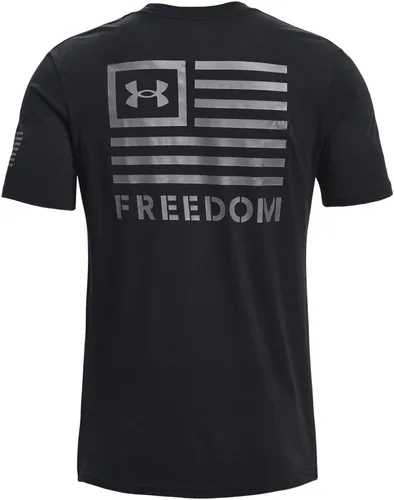 Vista 4 de Under Armour - Camiseta nueva con lema Freedom para hombre