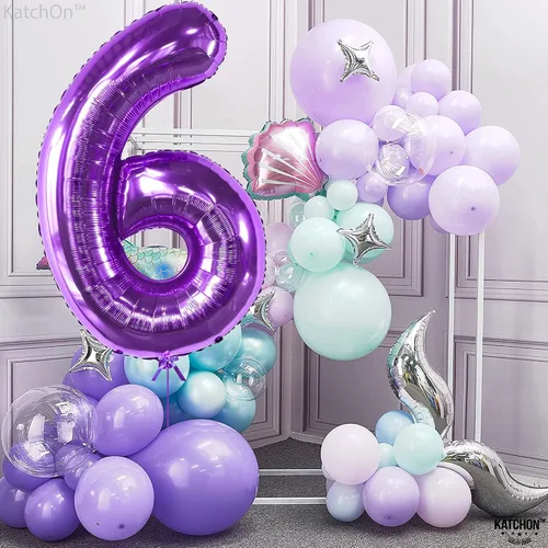 Vista 288 de KatchOn Globo negro del número 1 de 40 pulgadas, globo de feliz cumpleaños Large Mylar Number One Balloon for 1st Birthday Decorations, Foil