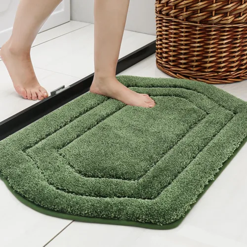 Vista 33 de COSY HOMEER Alfombras de Baño Extra Gruesas para Baño - Juegos de Alfombras Antideslizantes de Lino de Baño Suave Felpa 100% Poliéster Fuerte Sala